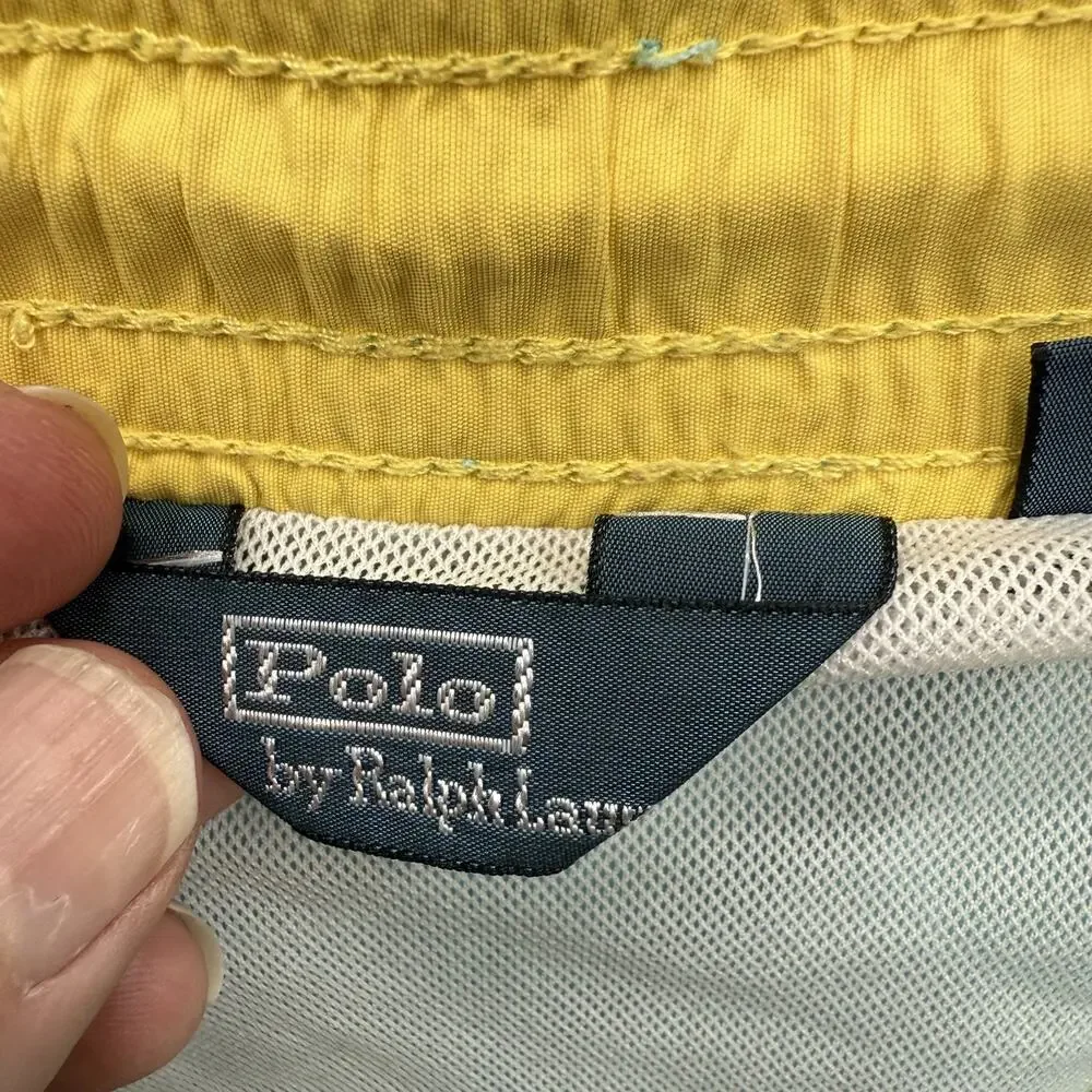Polo Ralph Lauren Swim Shorts Mens Large‎ Mesh Lined Trunks Drawstring Bathing